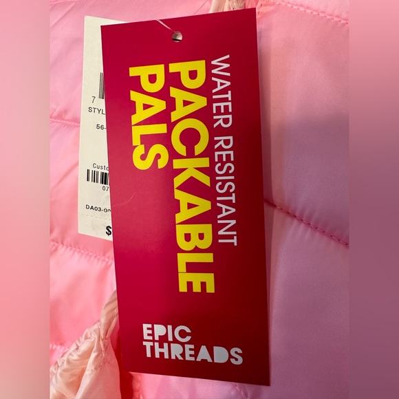 Epic Threads Girls Packable Puffer Jacket NWT Various Sizes - Picture 5 of 7